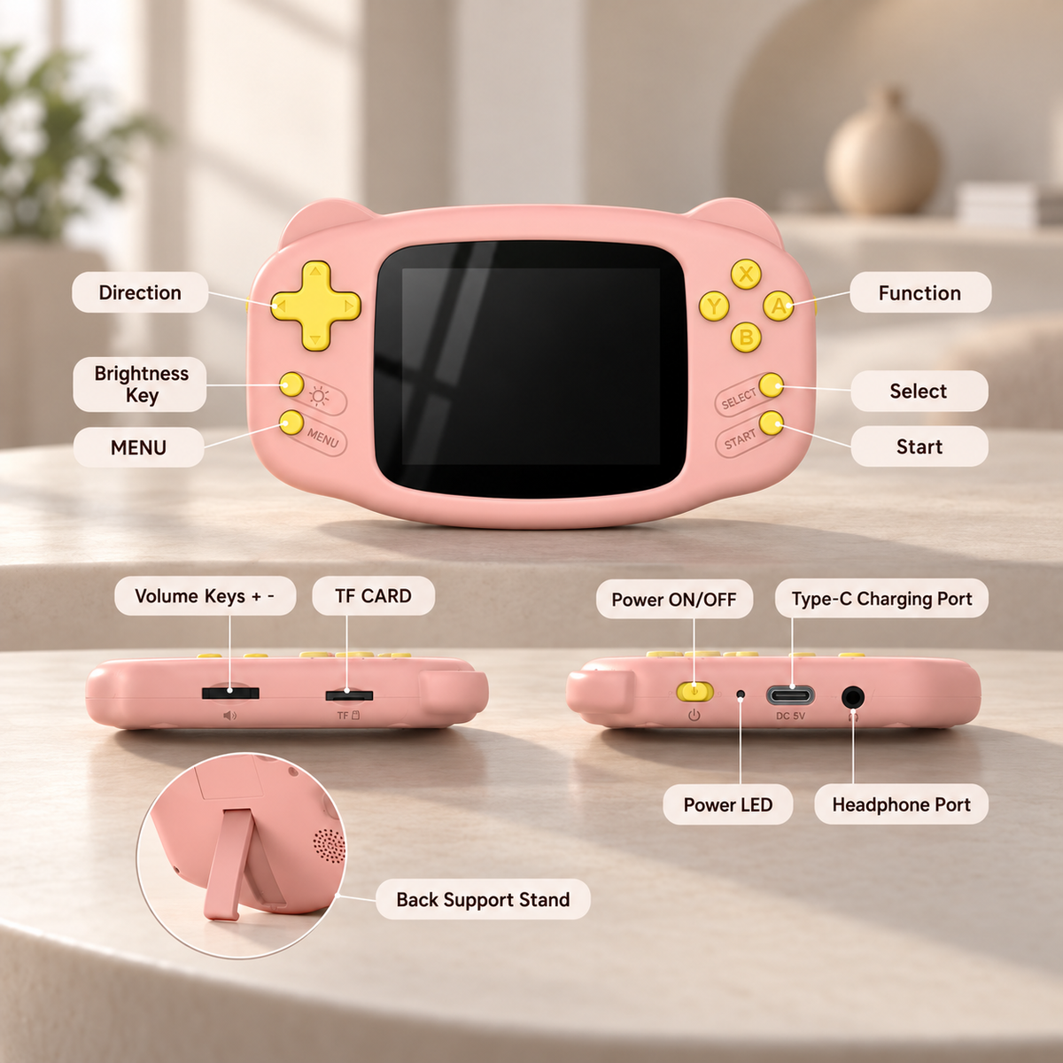 AISLPC® - RG-K32B Ретро портативная игровая приставка для детей