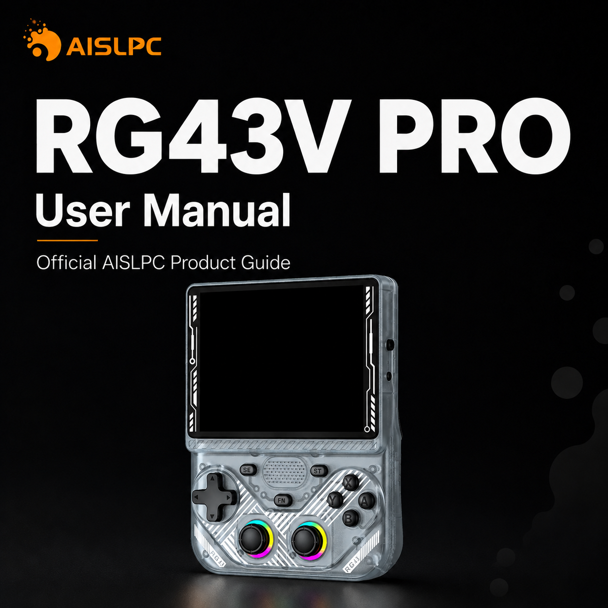 Обложка официального руководства пользователя AISLPC RG43V PRO.