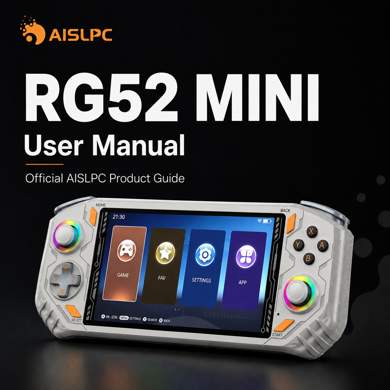 Обложка официального руководства пользователя AISLPC RG52 MINI.